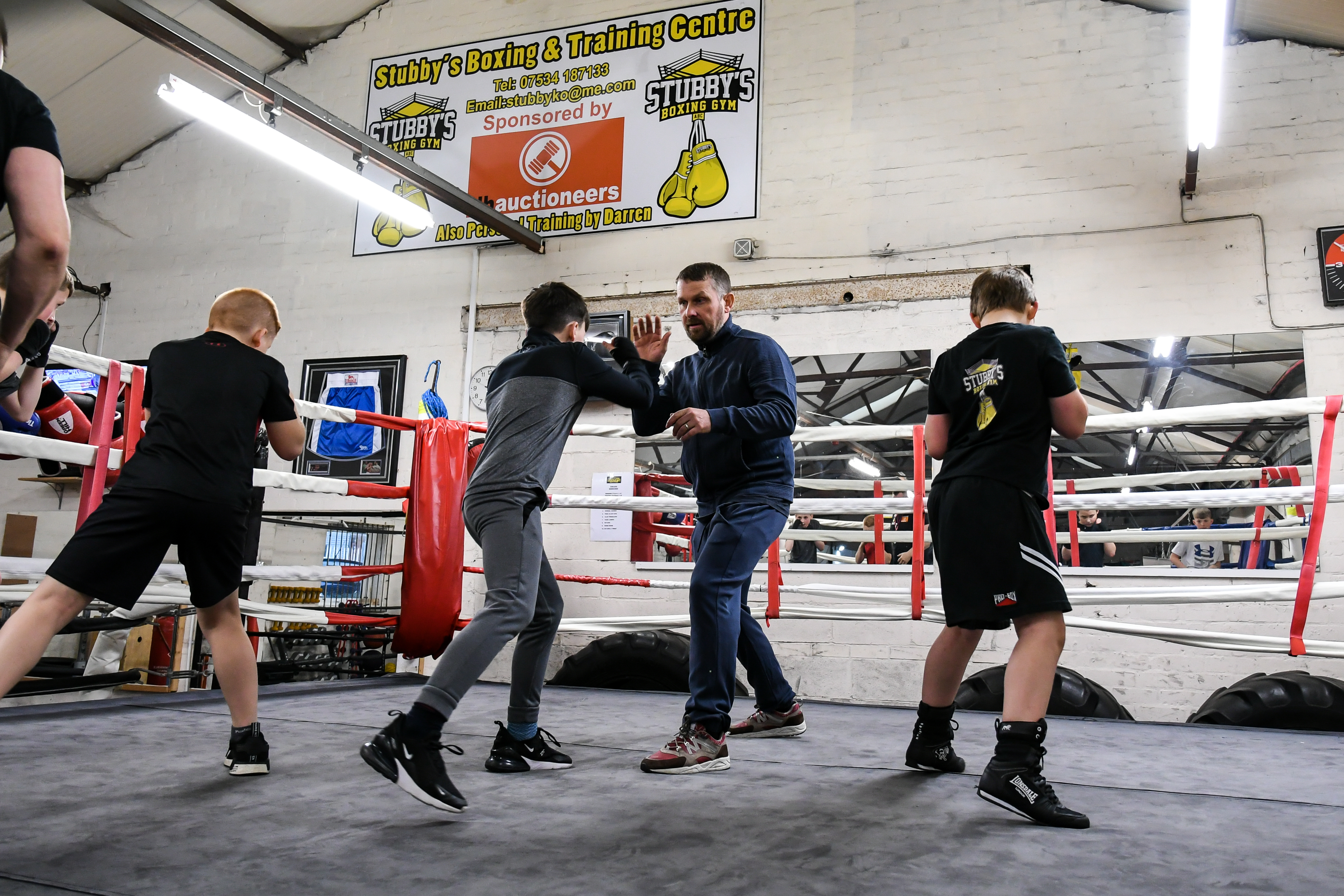 boxing demonstration at forum