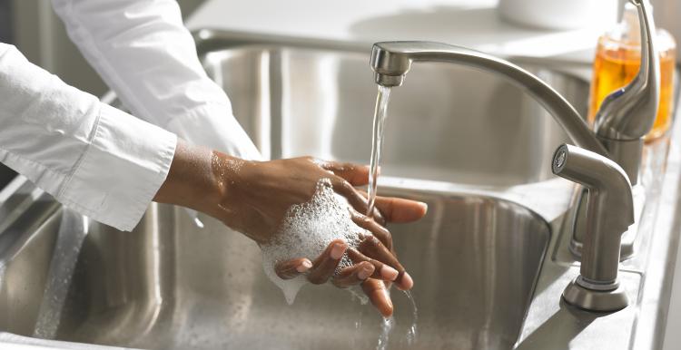 Washing hands image