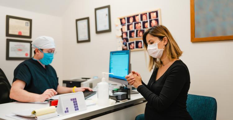 person receiving covid-19 vaccine