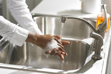 Washing hands image