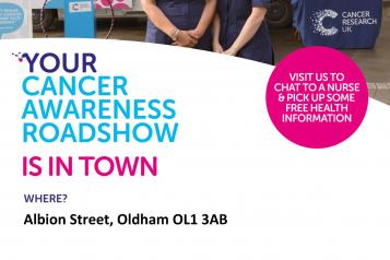 Cancer research uk roadshow august poster