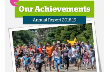 Front cover of HWO annual report 2018-19