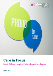 Front cover of hospital report